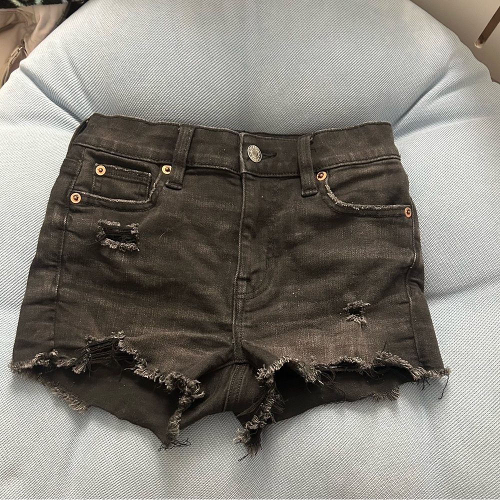 American Eagle Outfitters Black Jean Shorts